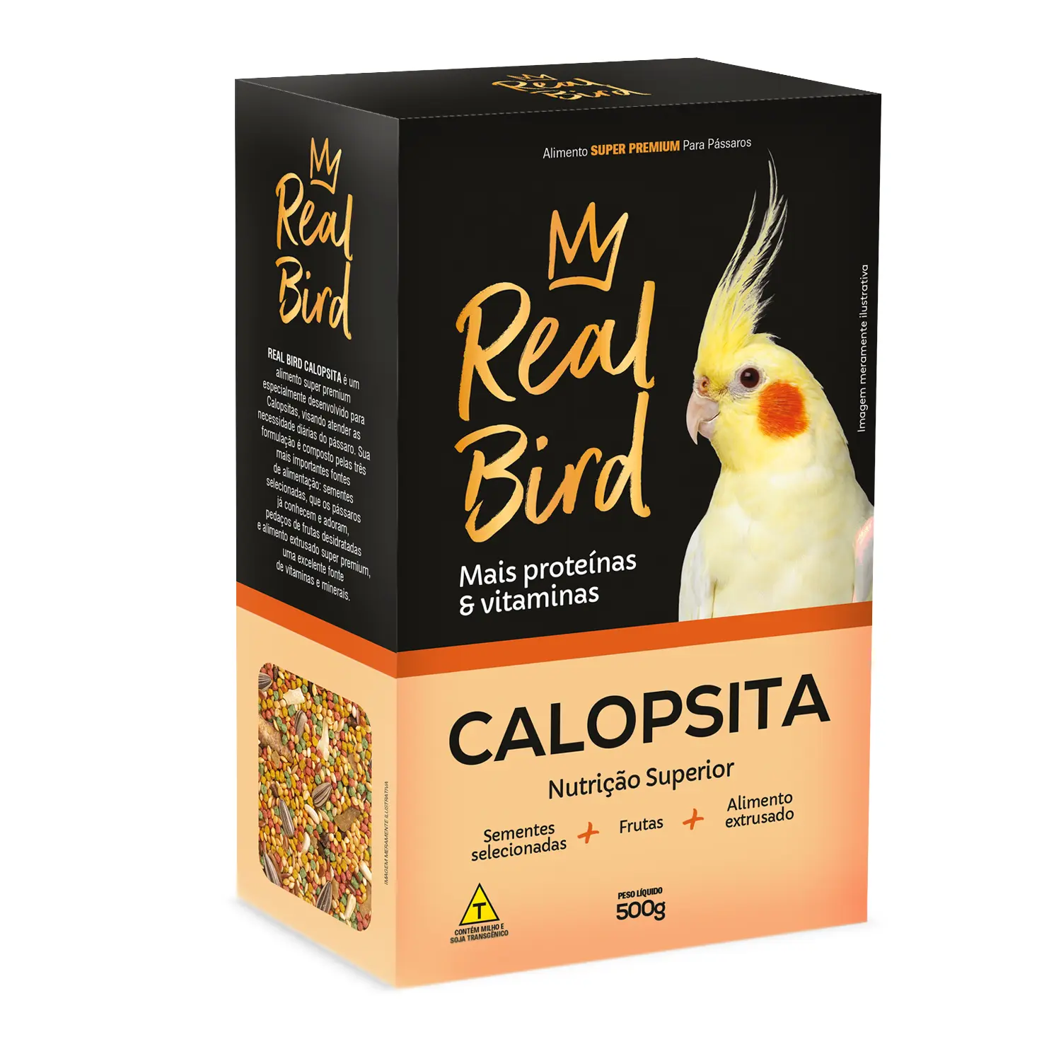 Racao Real Bird Calopsita Zootekna